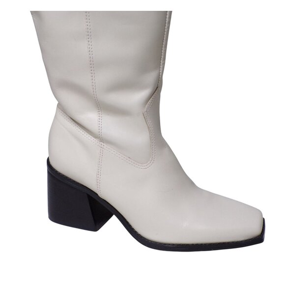 🆕 VINCE CAMUTO Sangeti 2 Wide Calf Tall Knee High Boot 8 Off-White - Picture 14 of 16